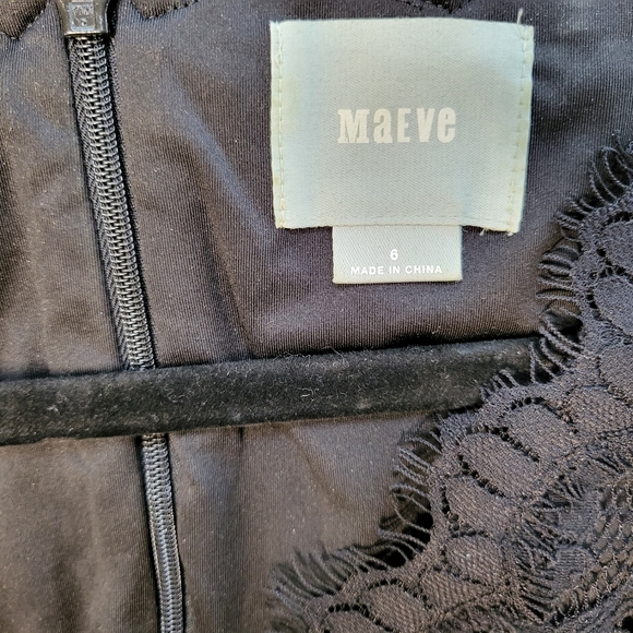 Maeve from Anthropologie Black lace dress sz6 - Picture 6 of 6